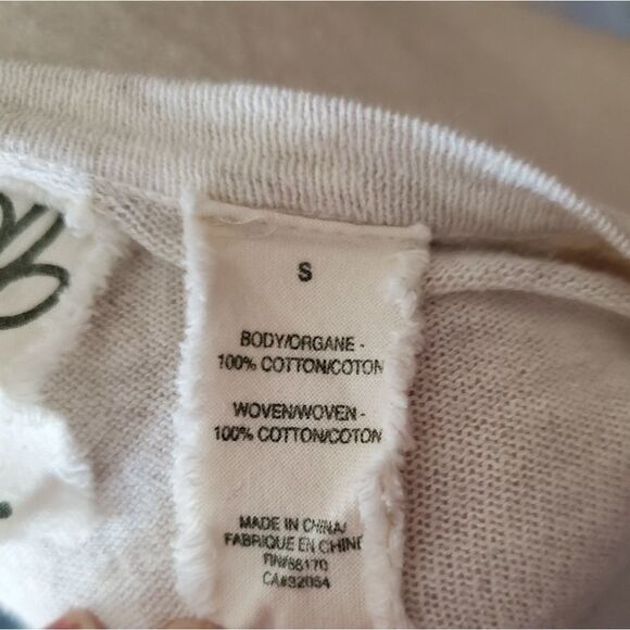 ANTHROPOLOGIE Field & Flower oatmeal ivory‎ borders bf lace cardigan S - Picture 7 of 9